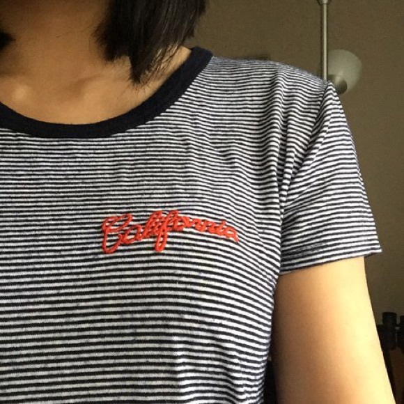 Brandy Melville striped California shirt - Picture 2 of 2